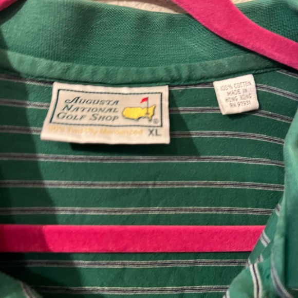 Masters Green Polo Shirt with Stripes - Picture 2 of 5